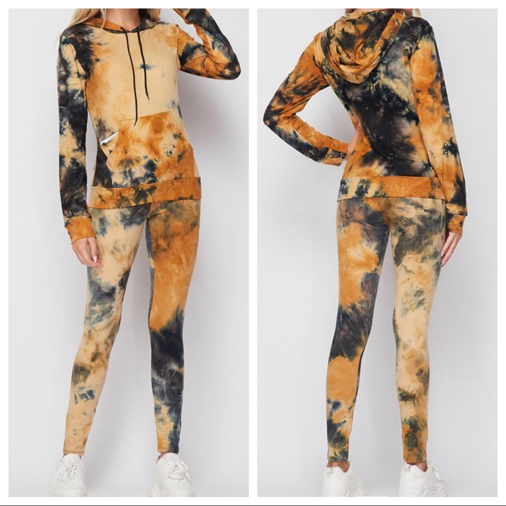 2 Piece Tie Dye Hoodie and pants set - Picture 2 of 3